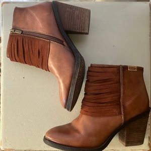 Pikolinos Genuine Leather Heeled Ankle Boots 8.5